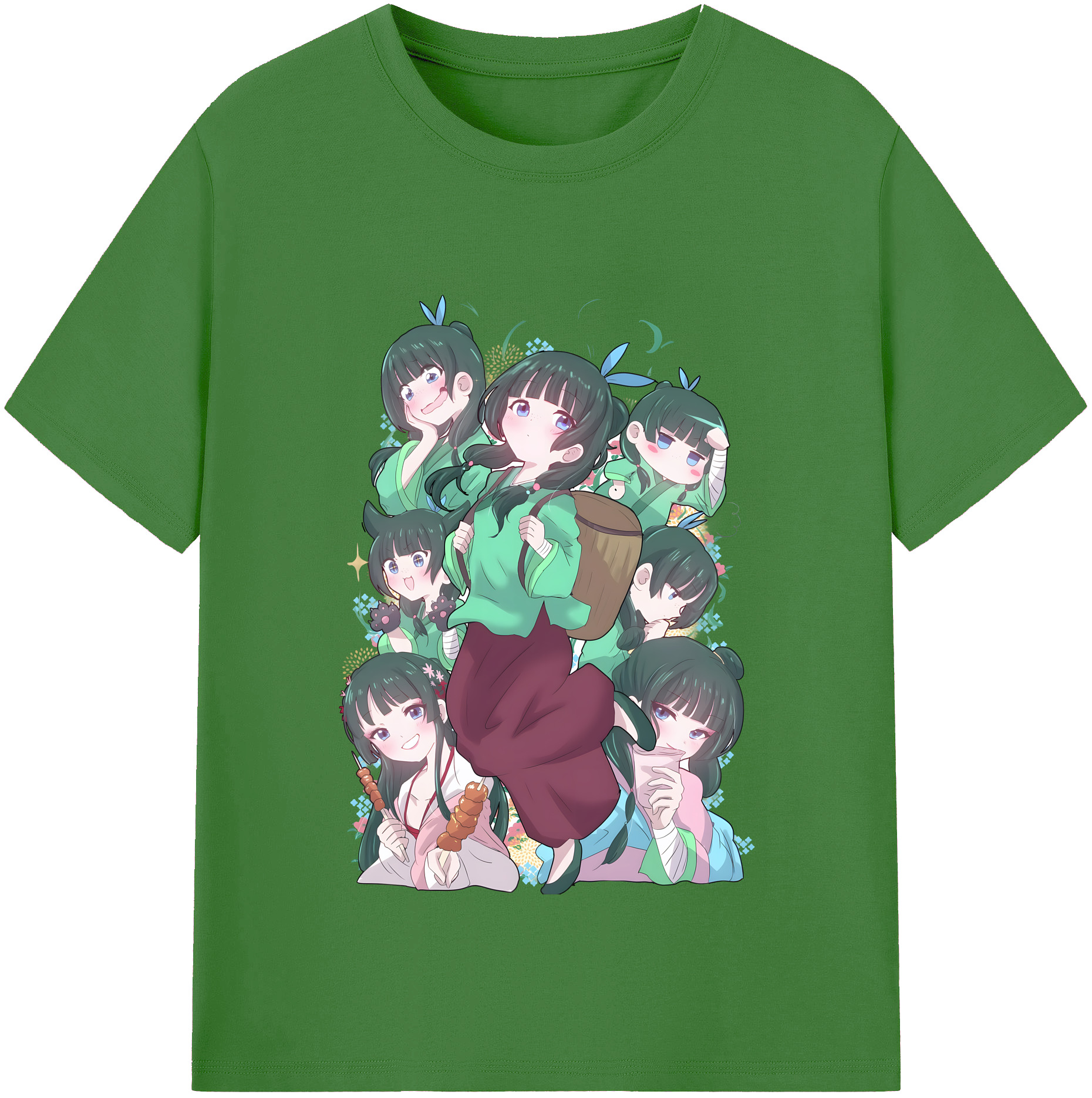 （画像用） 薬屋のひとりごと The Apothecary Diaries レディースカジュアルプリントTシャツ（綿100％）